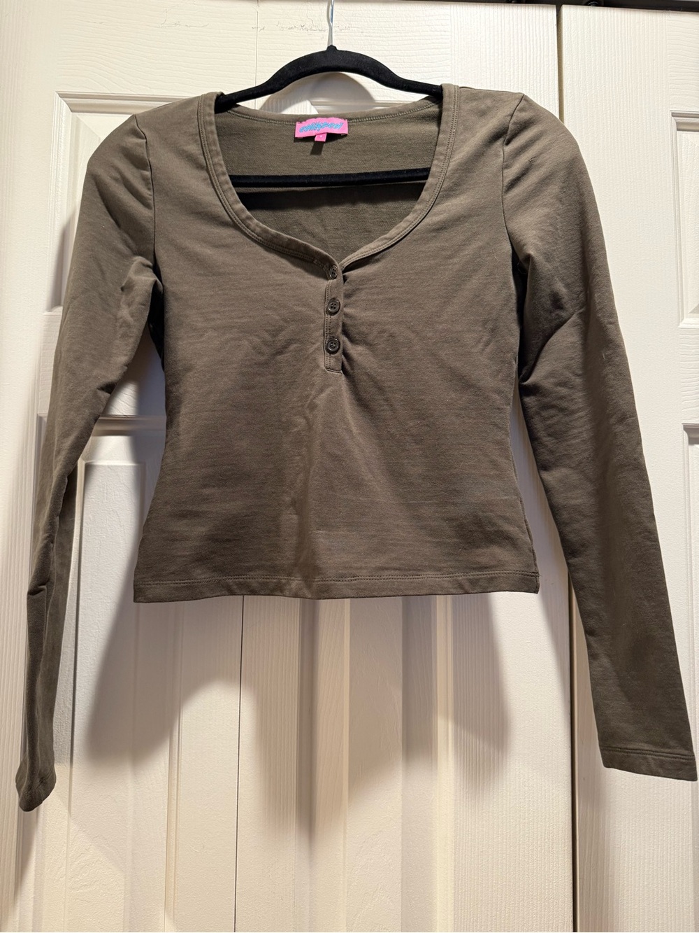 Edikted Long Sleeve Henley Top